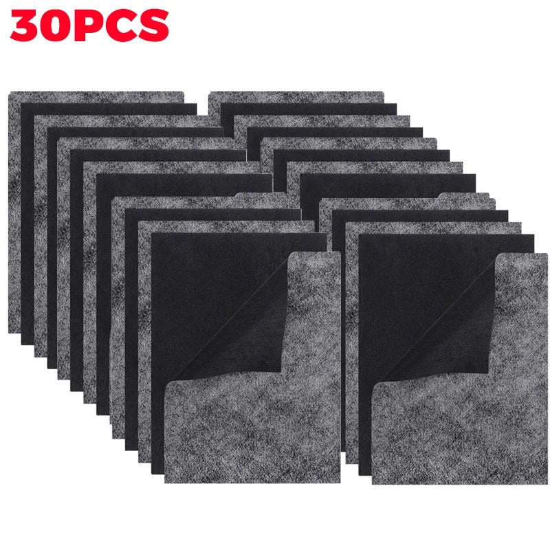 Black faded clothes restoring sheets